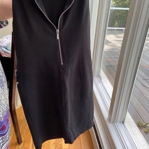 Michael kors black zipper dress